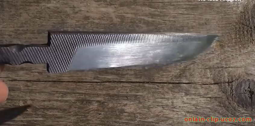 Нож из напильника. Клинок