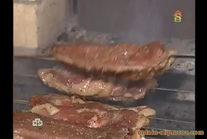 шашлык из ананасов с утиной грудкой