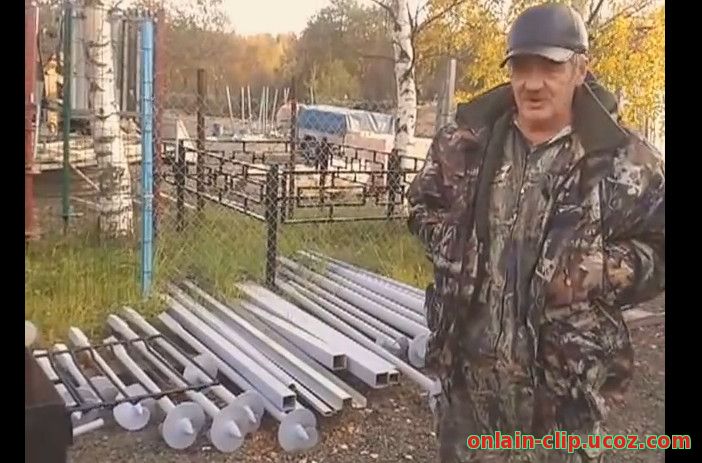 Как самому поставить забор на винтовых столбах,сваях