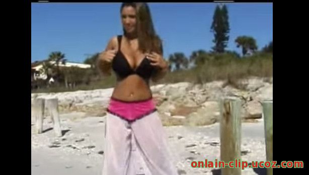 christina model at the beach