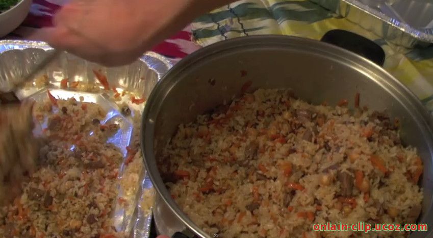 Узбекский плов праздничный
